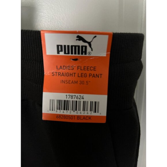 NWT PUMA FLEECE STRAIGHT LEG ELASTIC WAIST SWEATPANTS - WOMEN'S XXL - Picture 2 of 5